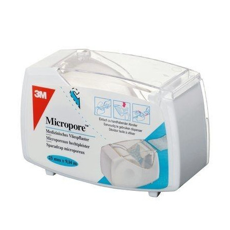 Micropore Sparadrap Microporeux  12,5Mmx5M Blanc de 3M Sante