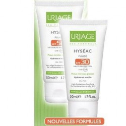 Hyseac Fluide Solaire Spf50 des laboratoires Uriage