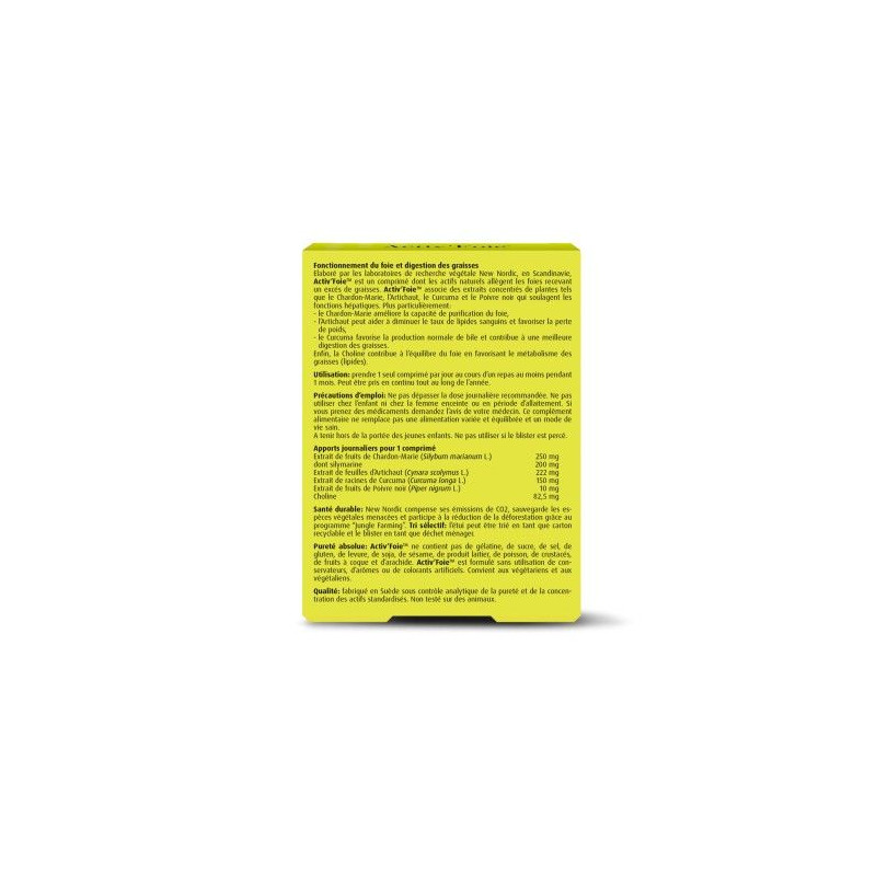 Activ-Foie Digestion Des Graisses - Foie New Nordic