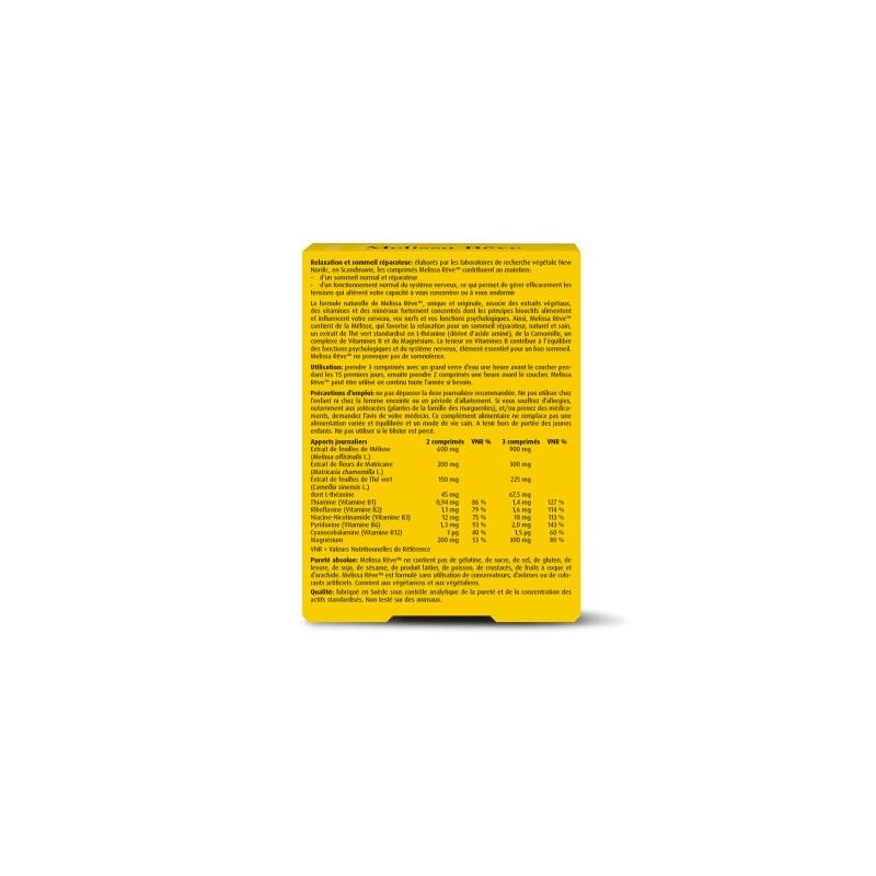 Melissa Reve Améliore Le Sommeil - Paramarket