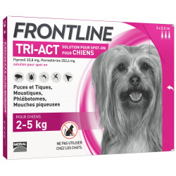 TRI-ACT Très petit chien de 2 à 5 kg antiparasites