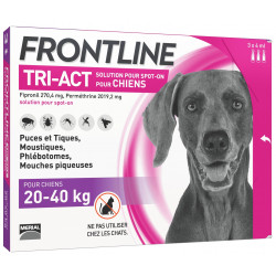 TRI-ACT Grand chien de 20 à 40 kg antiparasitaire