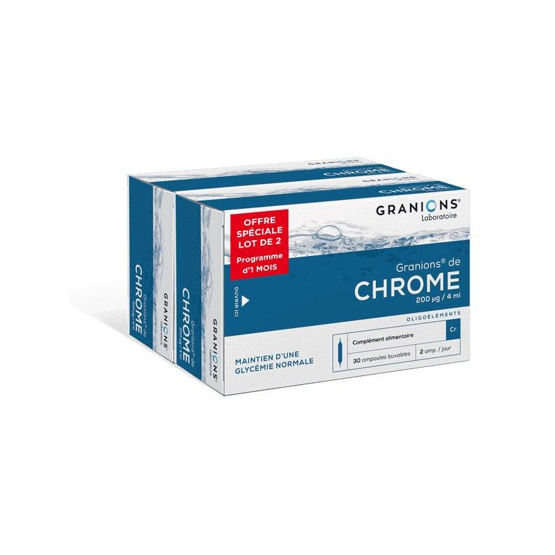 GRANIONS DE CHROME 200mg Ampoule - Paramarket