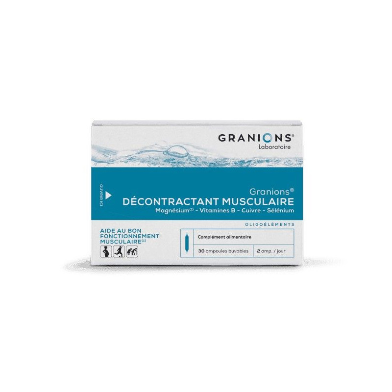 GRANIONS DECONTRACTANT MUSCULAIRE Ampoule - Paramarket