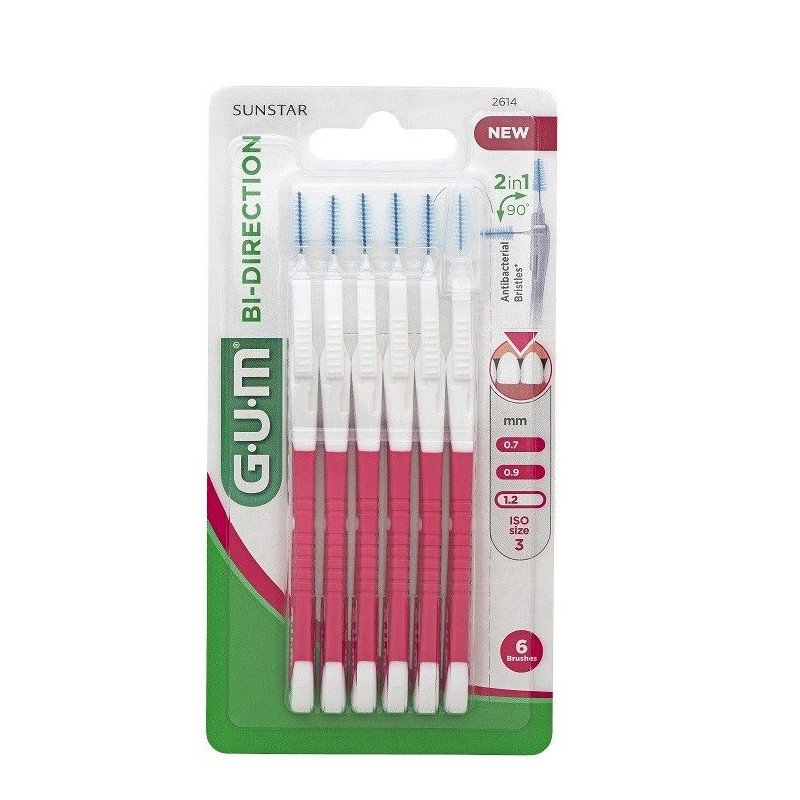 Brossette Interdentaire Bi-Direction 1.2Mm 2614 de Gum Sunstar