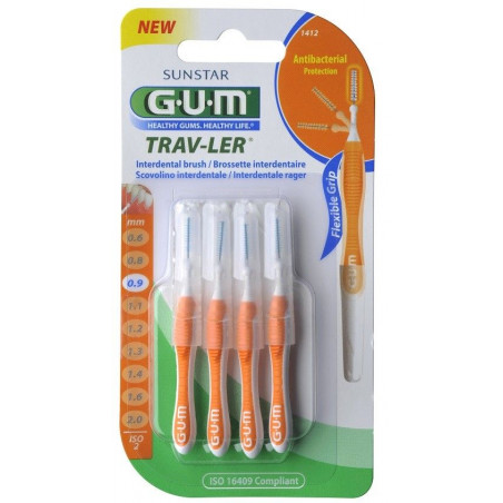 Brossette Interdentaire Trav-Ler 0.9Mm 1412 de Gum Sunstar