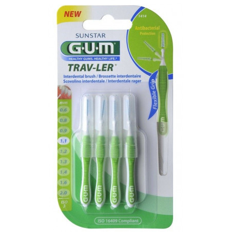 Brossette Interdentaire Trav-Ler 1.1Mm 1414 de Gum Sunstar