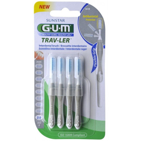 Brossette Interdentaire Trav-Ler 2.0Mm 1618 de Gum Sunstar