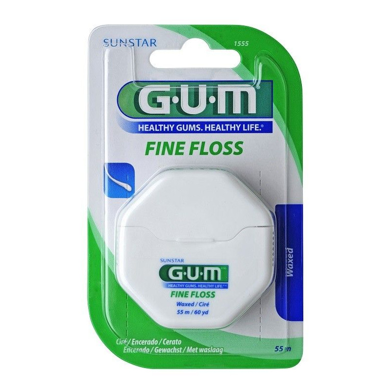 Fil Dentaire Fine-Floss Ciré 1555 de Gum Sunstar