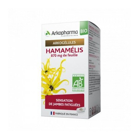 ARKOGELULES HAMAMELIS BIO Sensation de jambes fatiguées