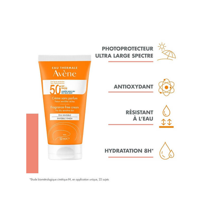 Avene Solaire SPF50+ Cr ss parfum - Paramarket