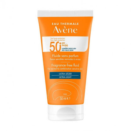 Avene Solaire SPF50+ Fluide ss parfum - Parmarket