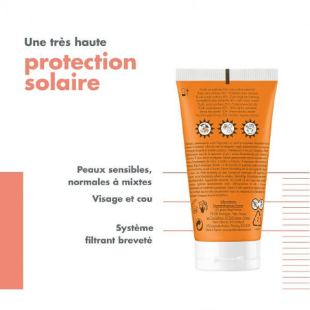 Avene Solaire SPF50+ Fluide ss parfum - Parmarket