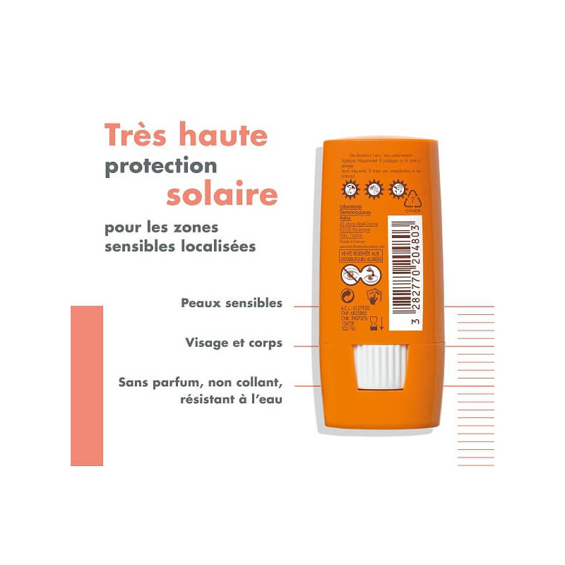 SOLAIRE SPF50+ Stick Zones Sensibles - Paramarket
