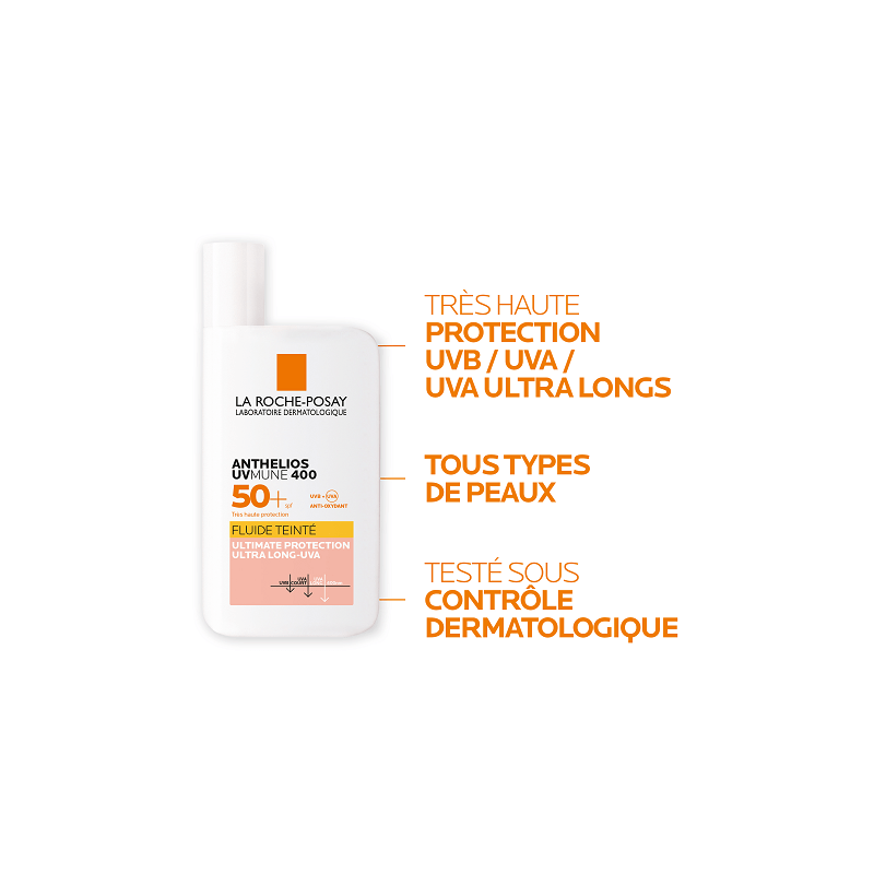 LRP Anthelios SPF50+ uvmune Fluide teinté - Paramarket
