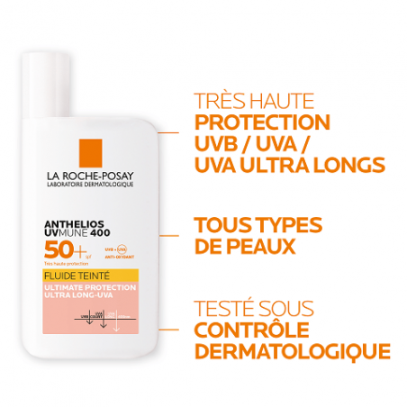 LRP Anthelios SPF50+ uvmune Fluide teinté - Paramarket