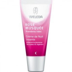 Rose Musquee Bio Crème De Nuit Lissante Visage Weleda