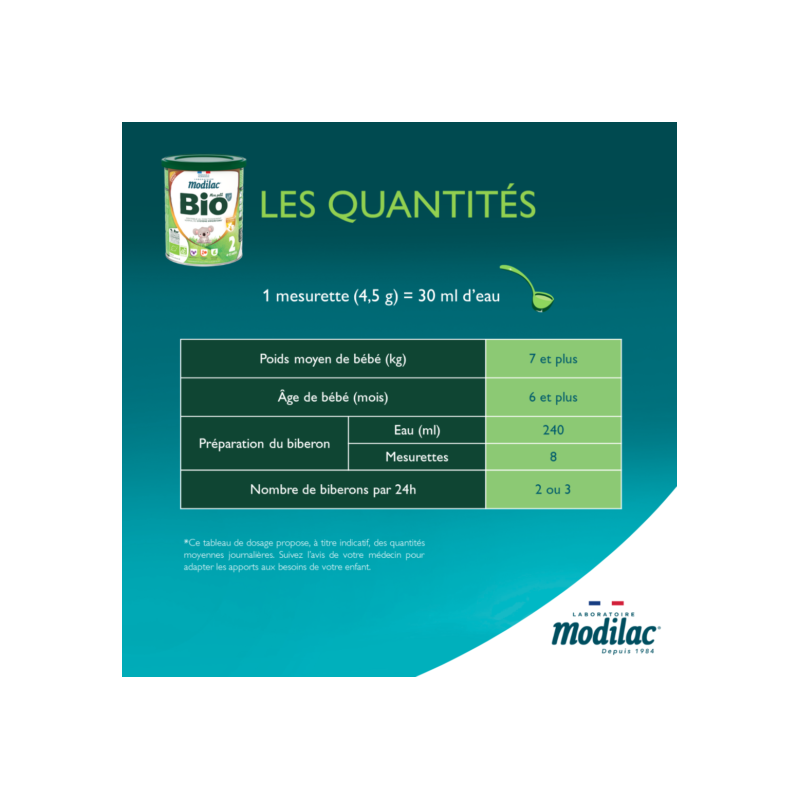 Modilac Bio Lf+ 2 800g - Paramarket