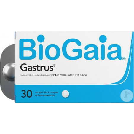 BioGaia Lactobacillus Reuteri ProTectis fraise - 30 comprimés à croquer -  Pharmacie en ligne