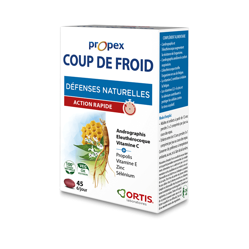 Ortis Propex Comprimés Coup De Froid - Paramarket