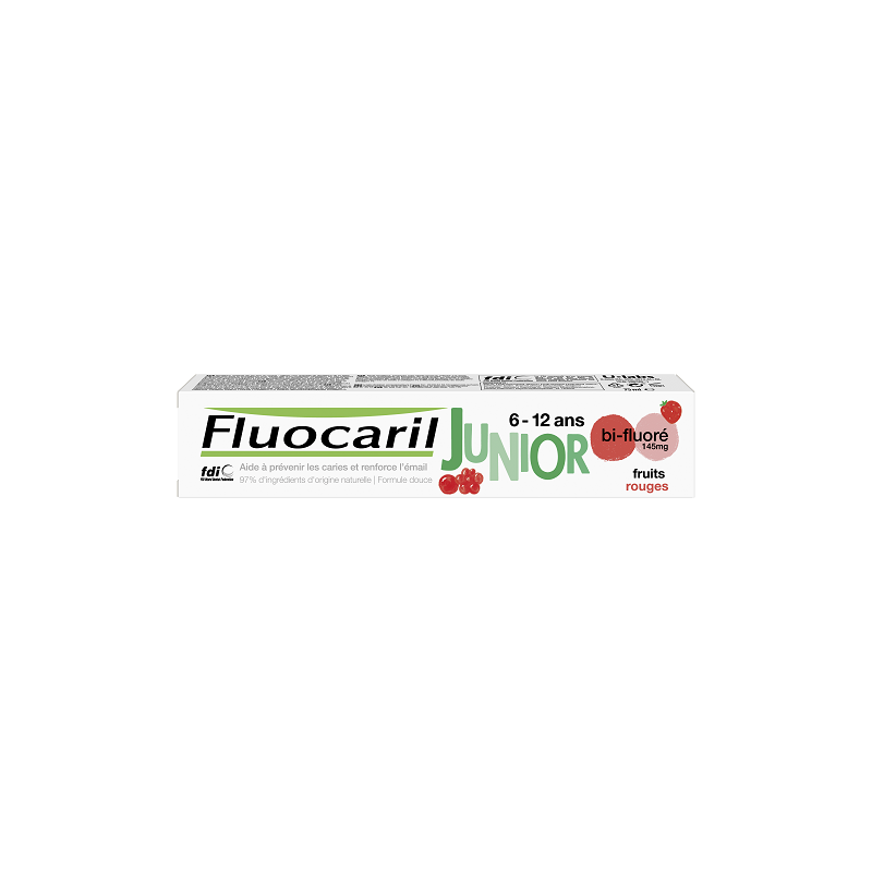 Fluocaril Dentifrice Junior 7 à 12 ans Fruits Rouges - Paramarket