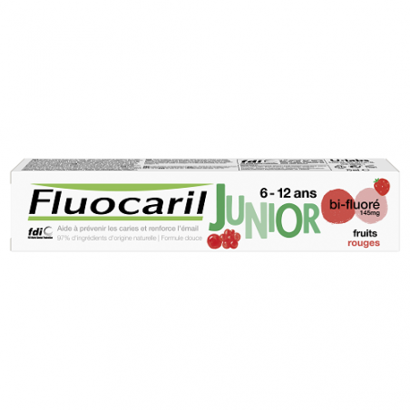 Fluocaril Dentifrice Junior 7 à 12 ans Fruits Rouges - Paramarket