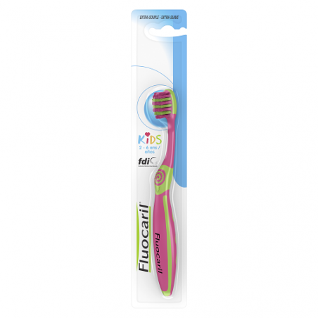 Fluocaril Brosse à dents manuelle Kids 2-6 ans extra-souple - Paramarket