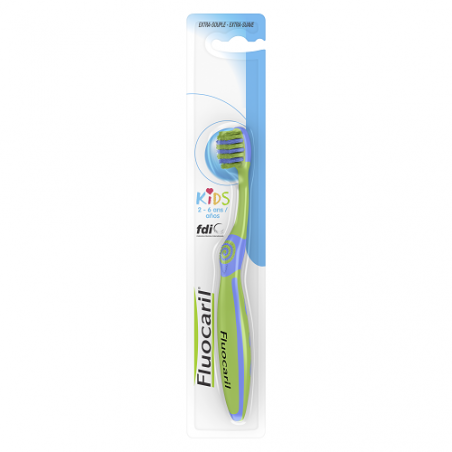 Fluocaril Brosse à dents manuelle Kids 2-6 ans extra-souple - Paramarket