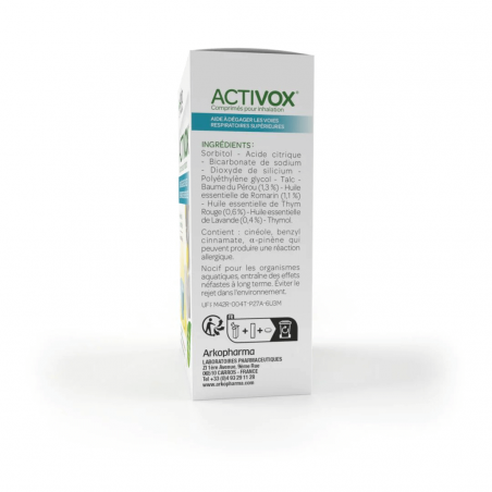 Activox Comprimés pour inhalation - Paramarket