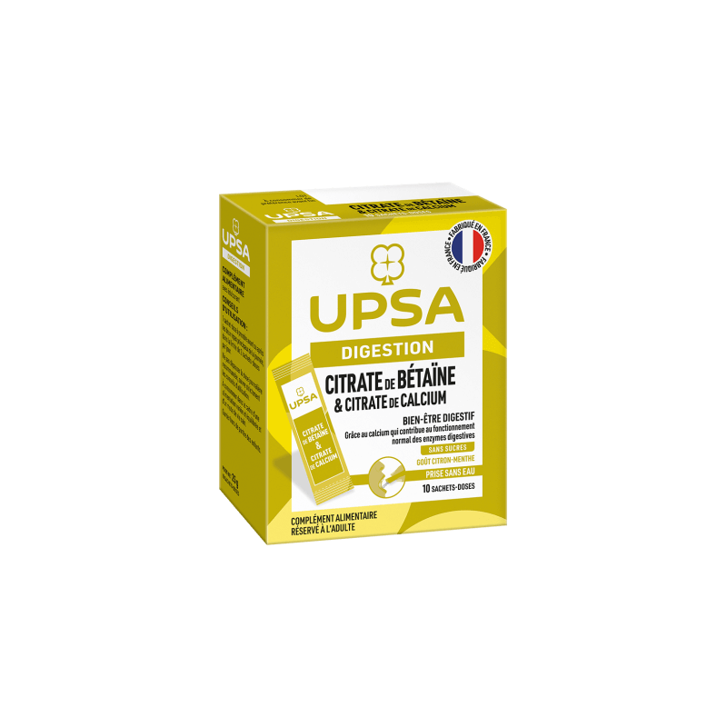UPSA Citrate de Bétaïne & Citrate de Calcium Sachets-doses - Paramarket