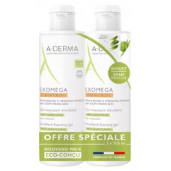 Aderma Exomega Gel Moussant 500ml Duo - Paramarket