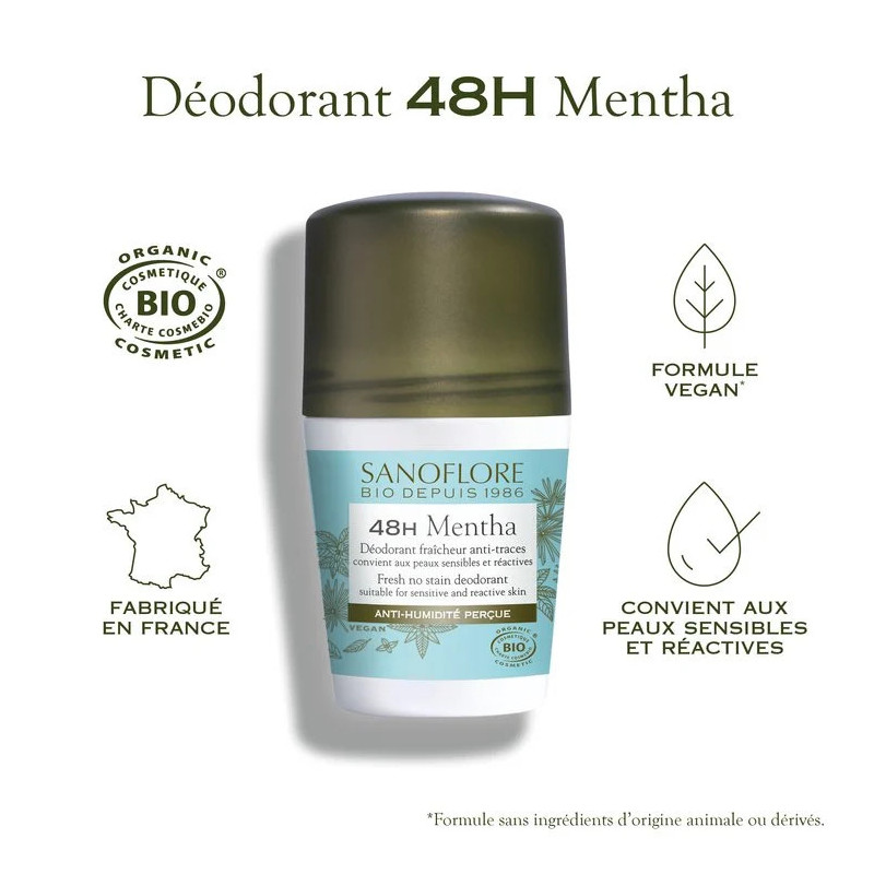 Sanoflore Déodorant Mentha 48h - Paramarket