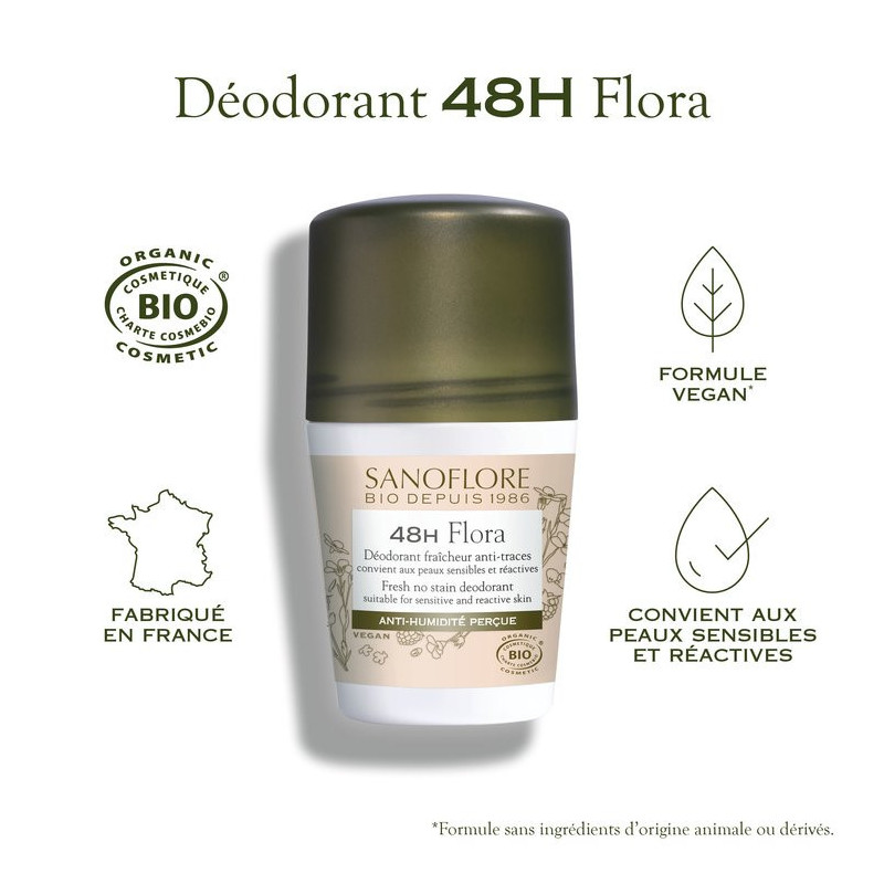 Sanoflore Déodorant Flora 48h - Paramarket