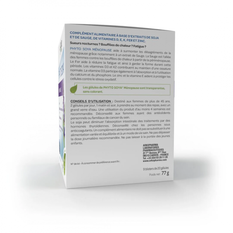 Arkopharma Phyto Soya Ménopause - Paramarket