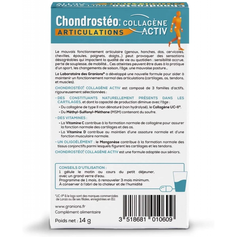 CHONDROSTEO+ Collagène Activ - Paramarket