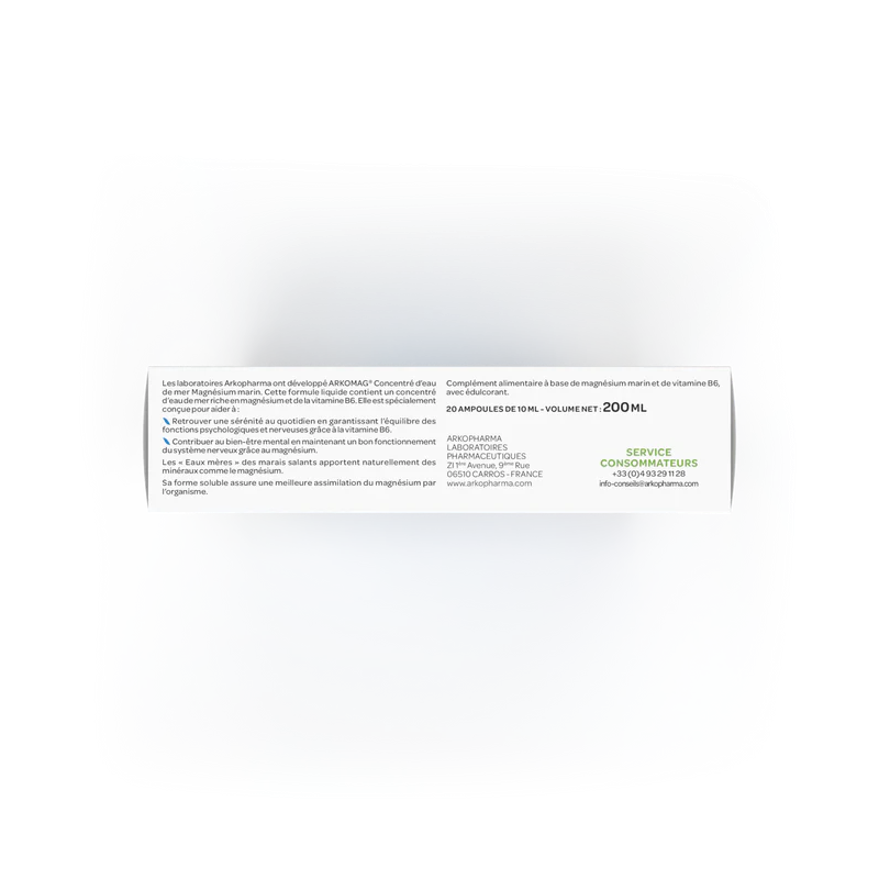 Arkopharma Arkomag Concentré d'eau de mer Magnésium Marin - Paramarket