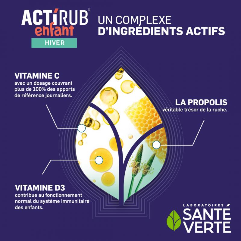 Santé Verte Actirub Sachets Enfant - Paramarket