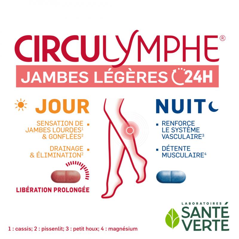 Santé Verte Circulymphe Jambes Légères jour et nuit - Paramarket