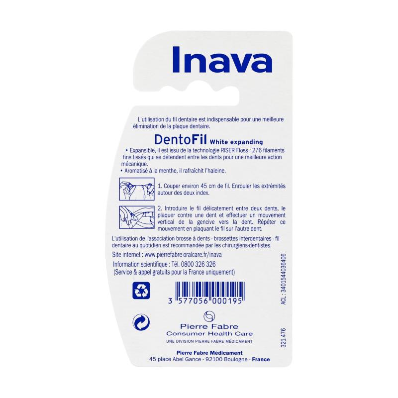 Inava Dentofil White Expanding fil dentaire blancheur – Paramarket.com