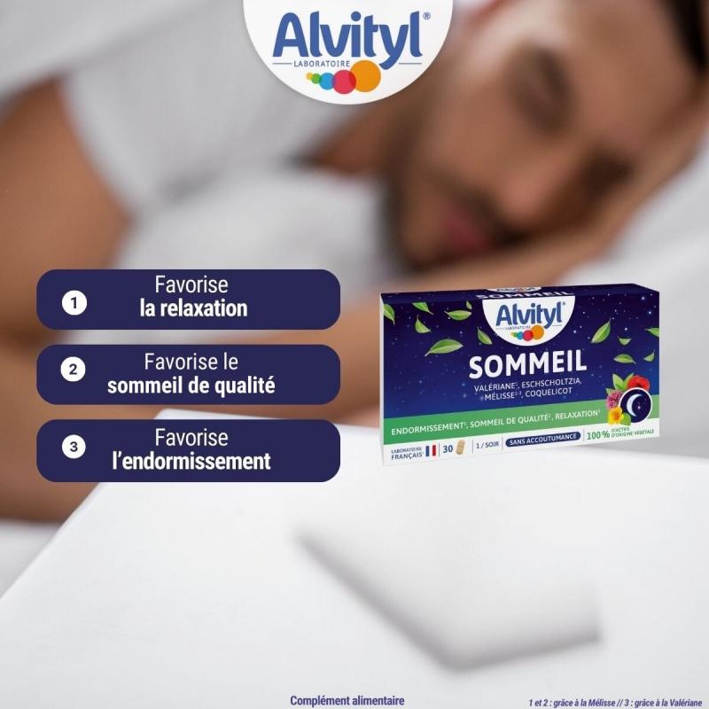 Alvityl SOMMEIL Comprimés 4 actifs d'origine végétale – Paramarket.com