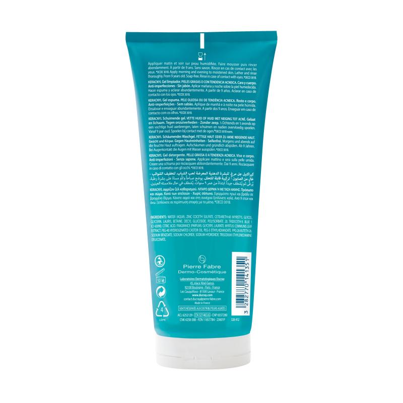 Ducray Keracnyl Gel Moussant 200ml – Paramarket.com