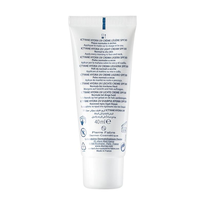 Ducray Ictyane UV SPF30 Crème légère visage – Paramarket.com