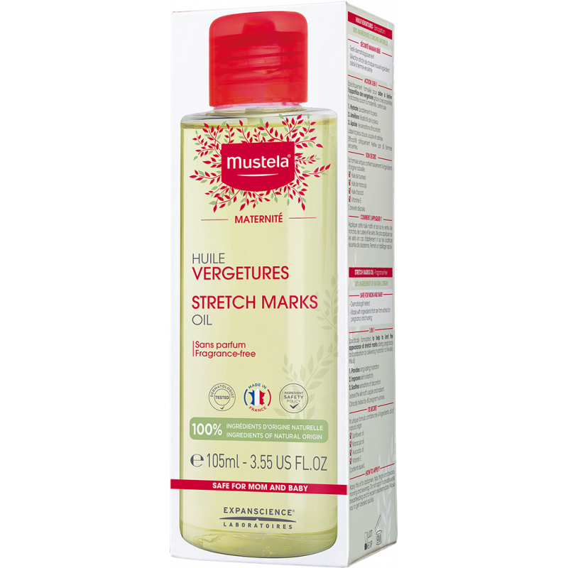 Mustela Maternité Huile vergetures certifié bio – Paramarket.com
