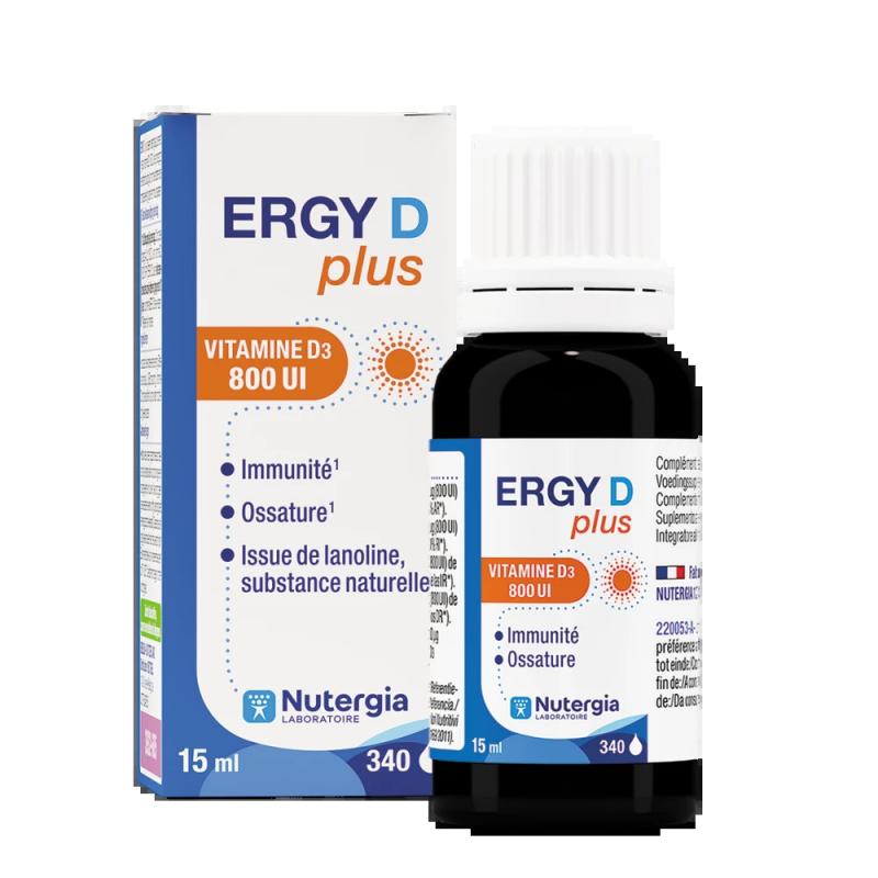 ERGY D Plus Vitamine D3 - 800UI - Paramarket.com