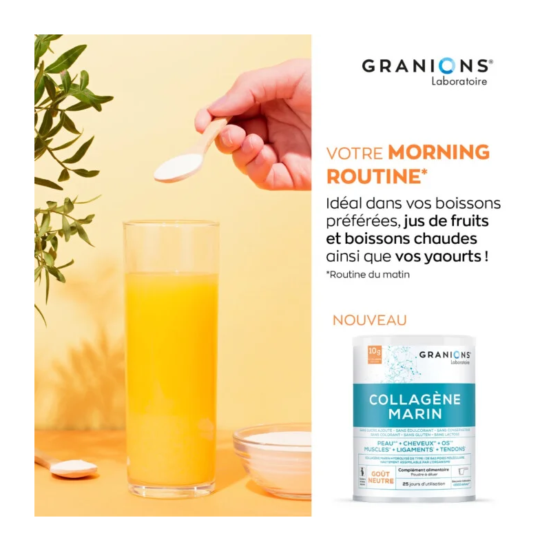 Granions Collagène Marin Type 1 Gout neutre - Paramarket.com