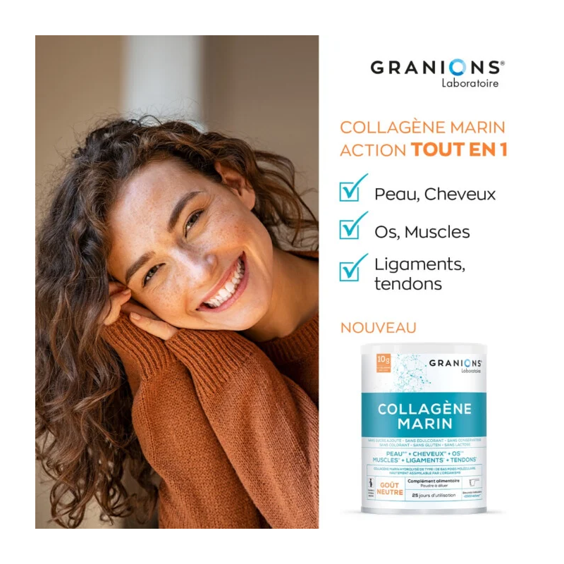 Granions Collagène Marin Type 1 Gout neutre - Paramarket.com