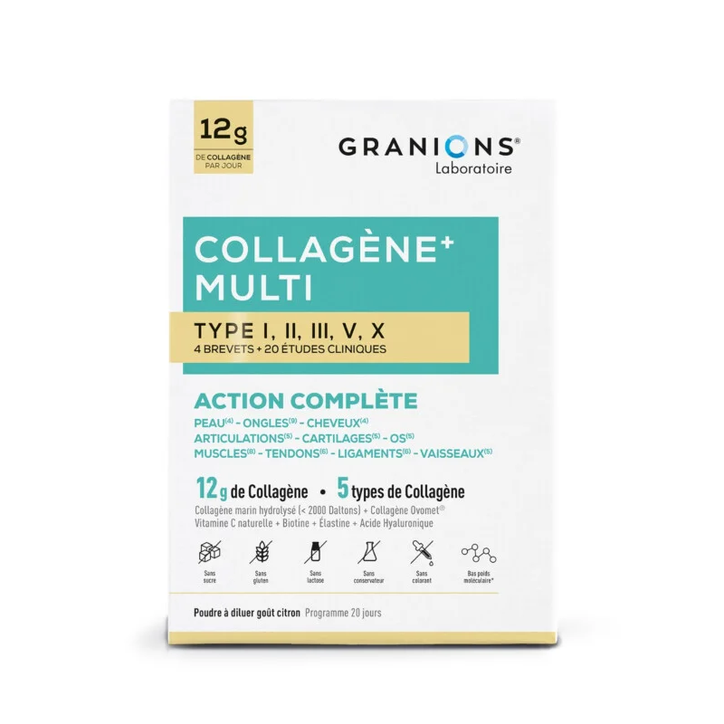 Granions Collagène+ Multi type I, II, III, V, X Poudre – Paramarket.com