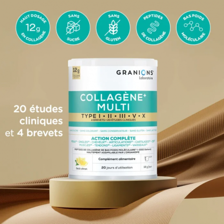 Granions Collagène+ Multi type I, II, III, V, X Poudre – Paramarket.com Granions Collagène+ Multi type I, II, III, V, X Poudre – Paramarket.com
