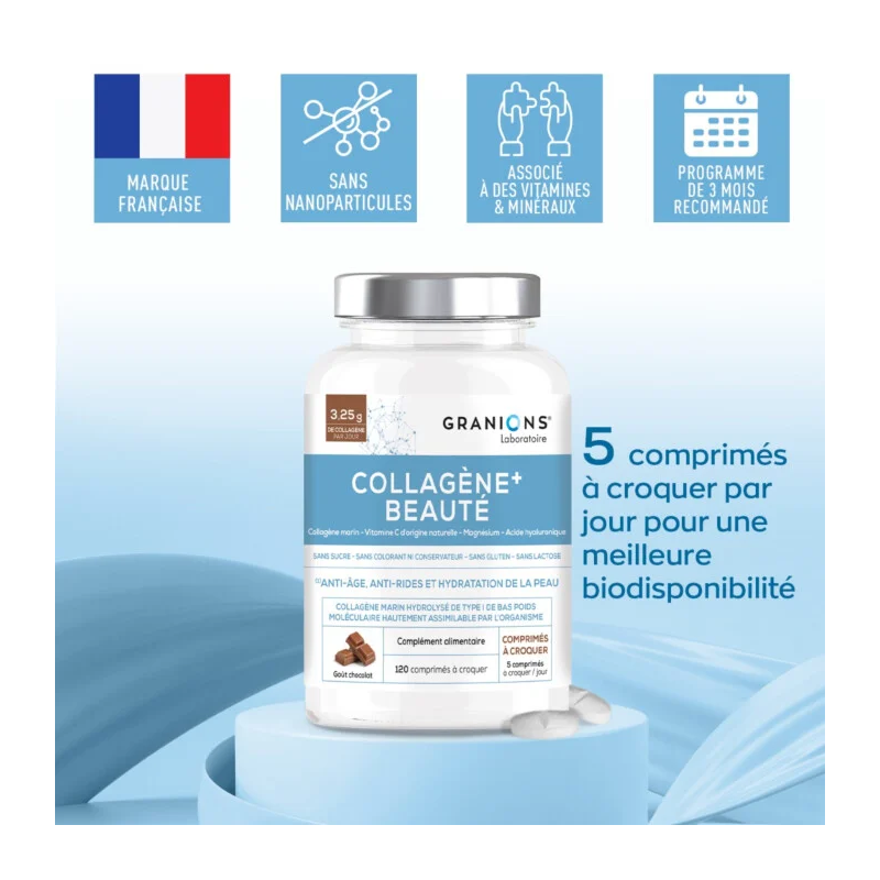 Granions Collagene+ Beauté 3.25g Gout Chocolat – Paramarket.com