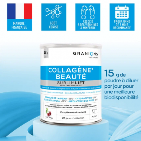 Granions Collagene+ Sublimlift Beauté Poudre Gout Cerise – Paramarket.com Granions Collagene+ Sublimlift Beauté Poudre Gout Cerise – Paramarket.com
